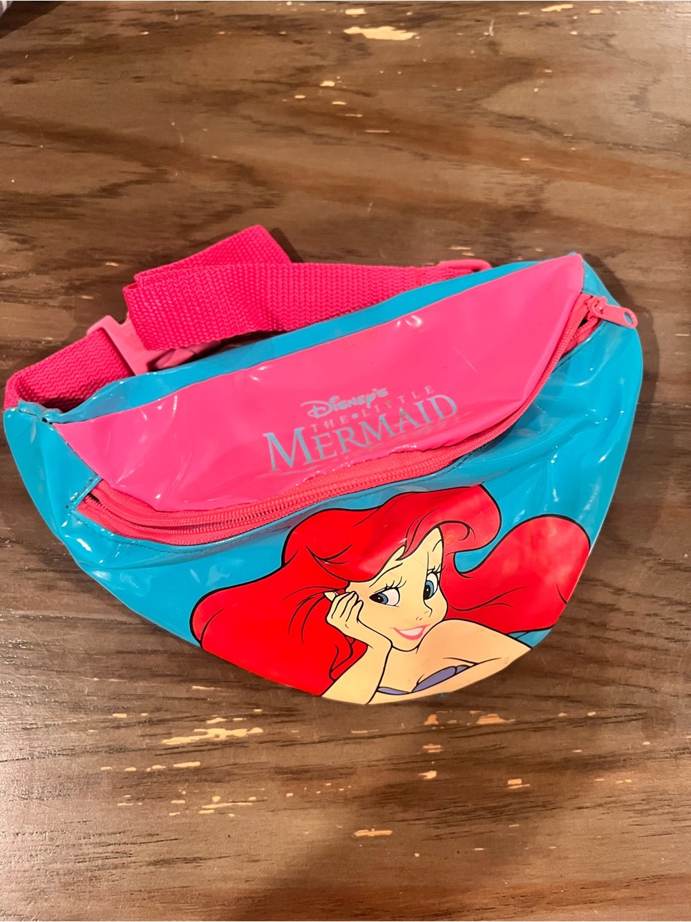 Disney The Little Mermaid Teal & Pink Ariel Fanny Pack